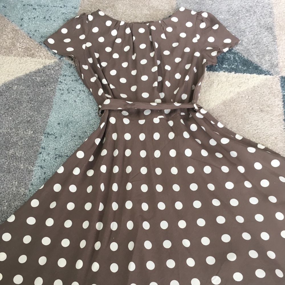 Viscose polka dot dress